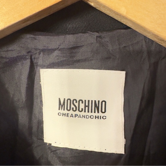 Moschino Black Jacket with Gold Accents - Picture 5 of 11